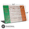 Ireland Flag Dark Wood Universal Laptop 12in (9.8 x 6.8in) Skin